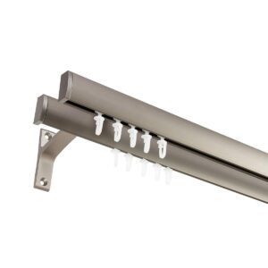 Galerie dubla cu canal de culisare argintiu satinat, Seattle