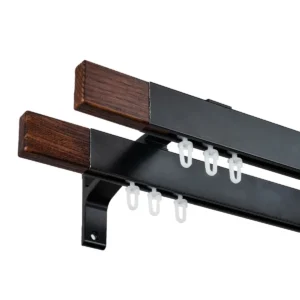 Galerie dubla cu canal de culisare neagra capat maro, Seattle