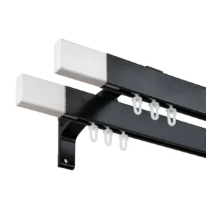 Galerie dubla cu canal de culisare neagra capat alb, Seattle