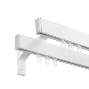 Galerie dubla cu canal de culisare alba capat dop, Seattle