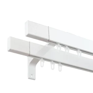 Galerie dubla cu canal de culisare alba capat alb, Seattle