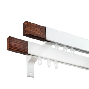 Galerie dubla cu canal de culisare alba capat maro, Seattle