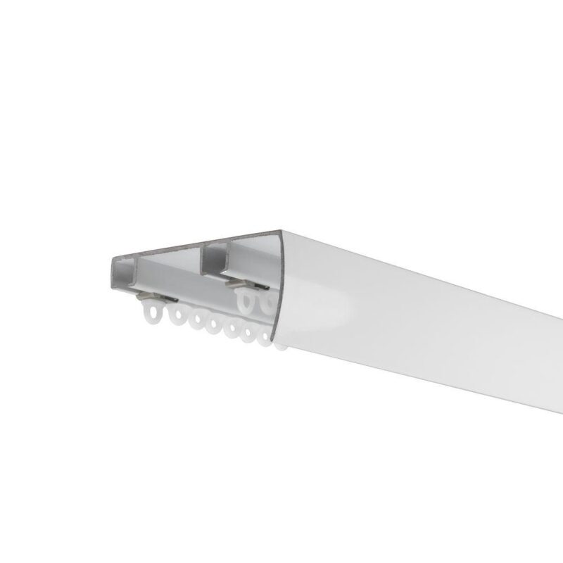 Sina perdele aluminiu alba profil slim