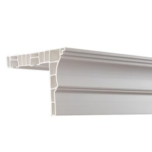 Sina PVC Alba – 2 Canale Tavan, Accesorii Incluse